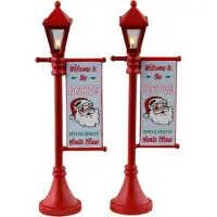 Lemax Kerstdorp accessoire | | North Pole Lamppost | Santa’s