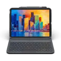Zagg Messenger Folio Apple iPad (2022) Toetsenbord Hoes QWERTY Grijs