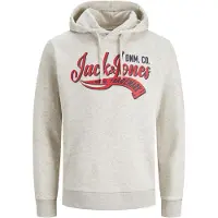 Jack & Jones Hoodies Logo Sweat Hood Wit