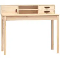 vidaXL Bureau 110x50x93 cm massief grenenhout