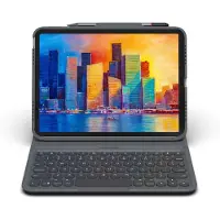 Zagg Pro Keys Apple iPad (2022) Toetsenbord Hoes QWERTY Grijs