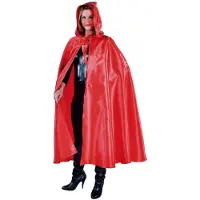 Coppens Cape met capuchon rood | Maat One Size |