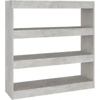 vidaXL Boekenkast/kamerscherm 100x30x103 cm betongrijs