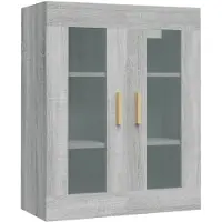 vidaXL Bovenkast 69,5x34x90 cm grijs sonoma eikenkleurig