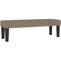 vidaXL Bankje 100x30x30 cm stof taupe