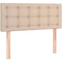 vidaXL Hoofdbord 100x5x78/88 cm kunstleer cappuccinokleurig