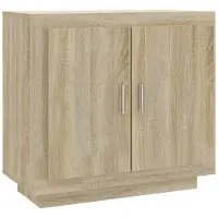 vidaXL Dressoir 80x40x75 cm bewerkt hout sonoma eikenkleurig