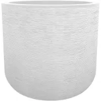 Eda Graphit'Up Ronde Witte Plastic Bloempot - Ø 50 cm