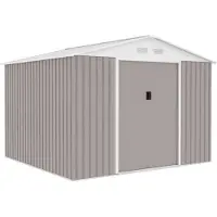 Archer Metalen tuinschuur 7,06 m² - ankerkit inbegrepen - taupe