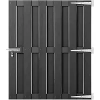 vidaXL Poort 100x112 cm HKC grijs