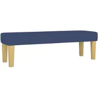 vidaXL Bankje 100x30x30 cm stof blauw