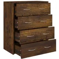 vidaXL Dressoir met 4 lades 60x30,5x71 cm gerookt eiken