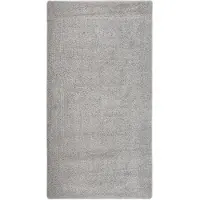 vidaXL Vloerkleed shaggy anti-slip 80x150 cm lichtgrijs