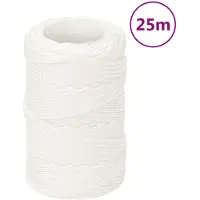 vidaXL Boottouw 2 mm 25 m polypropyleen volwit