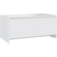 vidaXL Salontafel 90x50x41,5 cm bewerkt hout wit
