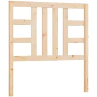 vidaXL Hoofdbord 96x4x100 cm massief grenenhout