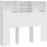 vidaXL Hoofdbordkast 120x19x103,5 cm wit