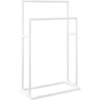 vidaXL Handdoekenrek vrijstaand 48x24x78,5 cm ijzer wit