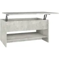 vidaXL Salontafel 80x50x40 cm bewerkt hout betongrijs