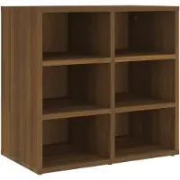 vidaXL Schoenenkast 52,5x30x50 cm bruin eikenkleur