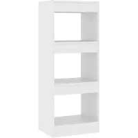 vidaXL Boekenkast/kamerscherm 40x30x103 cm bewerkt hout wit