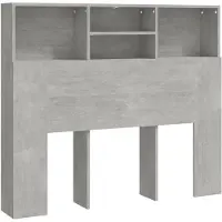vidaXL Hoofdbordkast 120x19x103,5 cm betongrijs