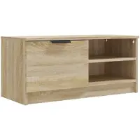 vidaXL Tv-meubel 80x35x36,5 cm bewerkt hout sonoma eikenkleurig