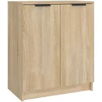vidaXL Schoenenkast 59x35x70 cm bewerkt hout sonoma eikenkleurig