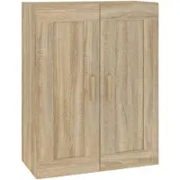 vidaXL Wandkast 69,5x32,5x90 cm bewerkt hout sonoma eikenkleurig