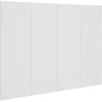 vidaXL Hoofdbord 120x1,5x80 cm bewerkt hout wit
