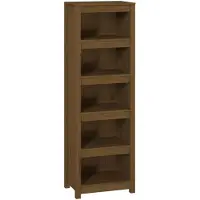 vidaXL Boekenkast 50x35x154 cm massief grenenhout honingbruin