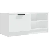 vidaXL TV-kast, wit, 80x35x36,5 cm, van houtvezel