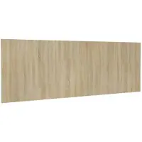 vidaXL Hoofdbord wandmodel 240x1,5x80 cm bewerkt hout sonoma eiken