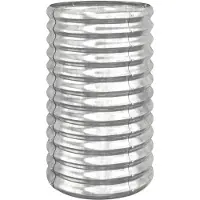 vidaXL Plantenbak 40x40x68 cm gegalvaniseerd staal zilverkleurig