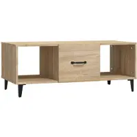 vidaXL Salontafel Sonoma-eik, 102x50x40 cm, houtvezel