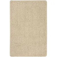 vidaXL Vloerkleed shaggy anti-slip 200x290 cm crèmekleurig