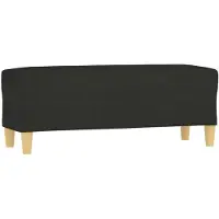 vidaXL Bankje 100x35x41 cm stof zwart