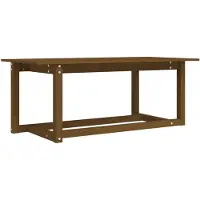 vidaXL Salontafel 110x55x45 cm massief grenenhout honingbruin