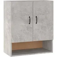 vidaXL Wandkast 60x31x70 cm bewerkt hout betongrijs