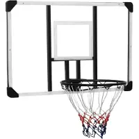 vidaXL Basketbalbord 106x69x3 cm polycarbonaat transparant