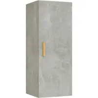 vidaXL Wandkast 34,5x34x90 cm bewerkt hout betongrijs