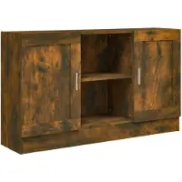 vidaXL Dressoir 120x30,5x70 cm bewerkt hout gerookt eikenkleurig