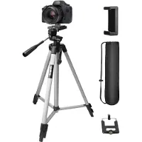 Giftwebshop Universeel DSLR Camera Statief 134CM - Reis Statief Voor de Sony / Canon / Nikon Camera - Balhoofd Travel Tripod Mount