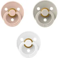 BIBS fopspeen 6-18 maand set 3 stuks Ivory,Sand en Blush maat 2