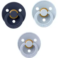 BIBS fopspeen 0-6 maand set 3 stuks Petrol,Dark Denim,Sky Blue maat 1