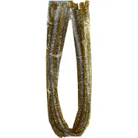 Folia Chenilledraad | Goud en zilver | 5 meter