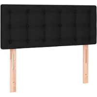 vidaXL Hoofdbord 90x5x78/88 cm stof zwart