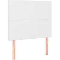 vidaXL Hoofdbord wit 80x5x118/128 cm kunstleer