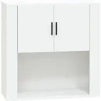 vidaXL Wandkast 80x33x80 cm bewerkt hout wit