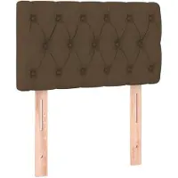 vidaXL Hoofdbord 80x7x78/88 cm stof donkerbruin